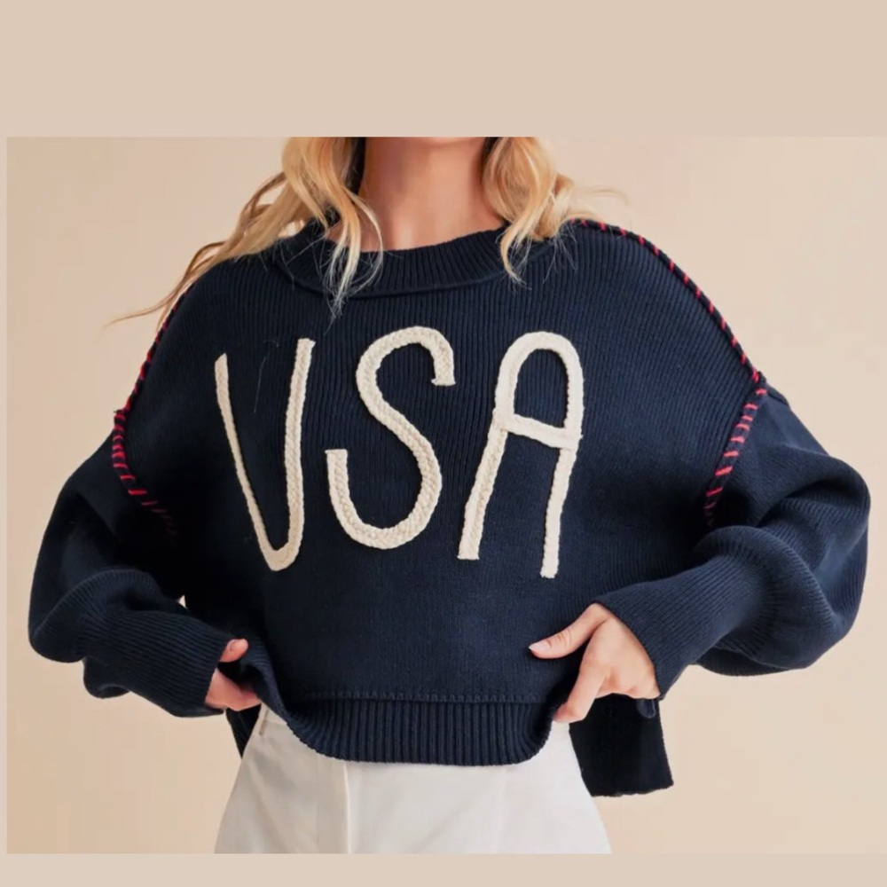 Navy USA Sweater